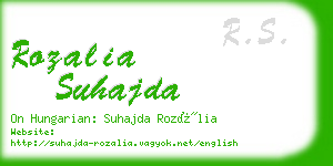 rozalia suhajda business card